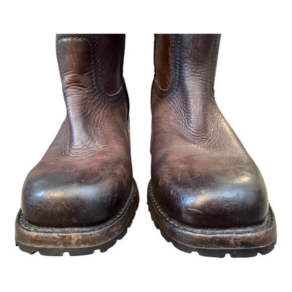 Vintage Frye Longhorn Campus Boot Brown Leather Women size 9 - Picture 4 of 10